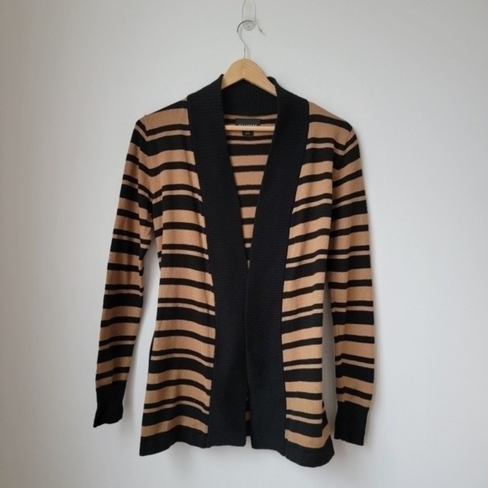 METAPHOR Stripes Open Cardigan Sweater - Picture 2 of 11